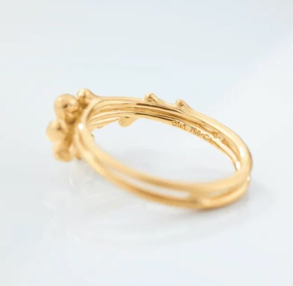 OLE LYNGGAARD COPENHAGEN BoHo ring i gult gull med diamant