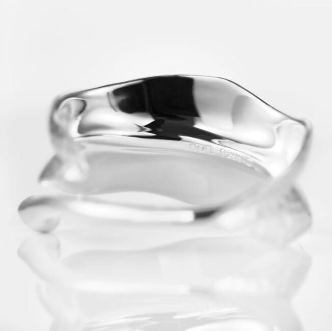 OLE LYNGGAARD COPENHAGEN Leaves ring medium i sølv