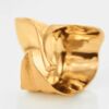 OLE LYNGGAARD COPENHAGEN Leaves ring large i gult gull, stor