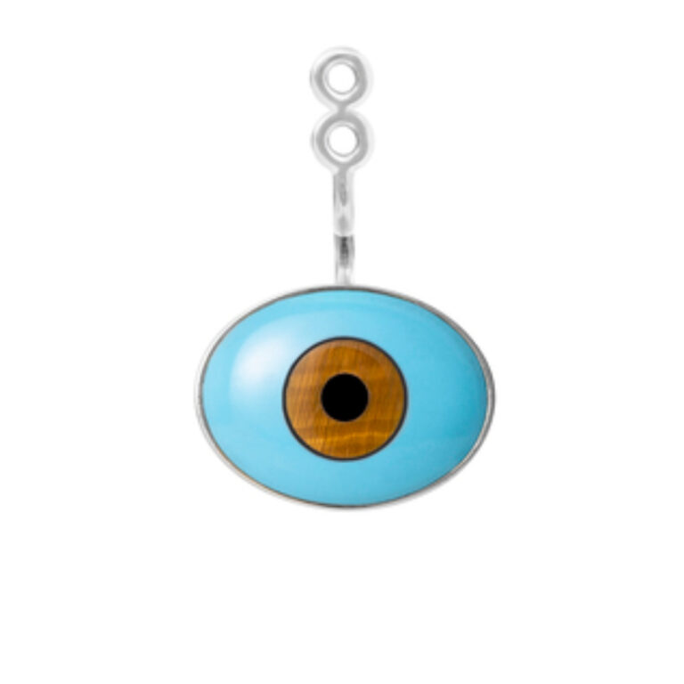 OLE LYNGGAARD COPENHAGEN Evil Eye øreanheng i sølv