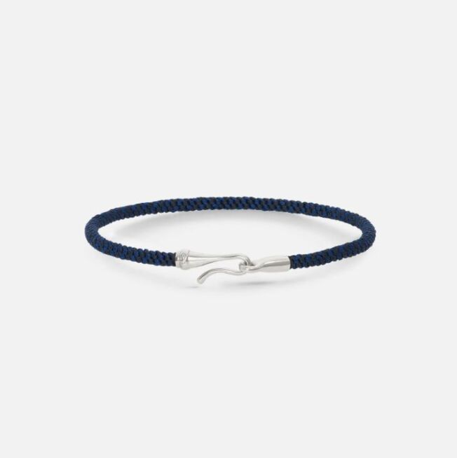 OLE LYNGGAARD COPENHAGEN Life armbånd Midnight blue med sølv lås