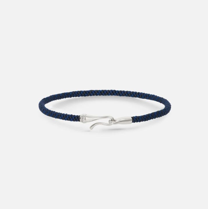 OLE LYNGGAARD COPENHAGEN Life armbånd Midnight blue med sølv lås