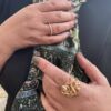 OLE LYNGGAARD COPENHAGEN  Snakes Medusa ring i gult gull