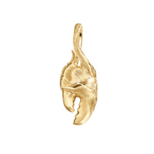 OLE LYNGGAARD COPENHAGEN Claw pendant small i gult gull