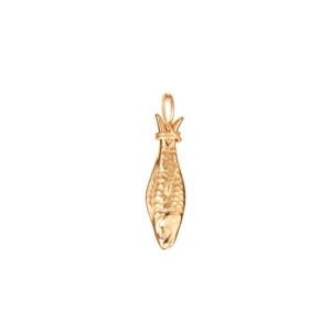OLE LYNGGAARD COPENHAGEN Young fish pendant large i gult gull