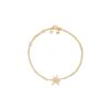 Funky stars armbånd i 18 k gult gull med diamanter