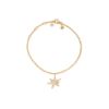 Funky stars armbånd i 18 k gult gull med diamanter
