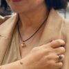 OLE LYNGGAARD COPENHAGEN Nature pavé armring i gult gull med diamanter
