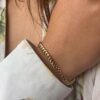 Panser armbånd i gult gull