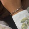 "Ariadne" hvitt gulls collier med diamanter