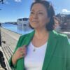 Susanne Friis Bjørner armbånd i forgylt sølv med rektangulære ledd