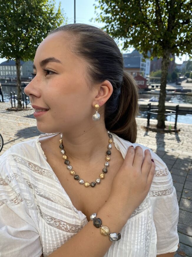 Catwalk Exclusive Tricolor armbånd i sølv