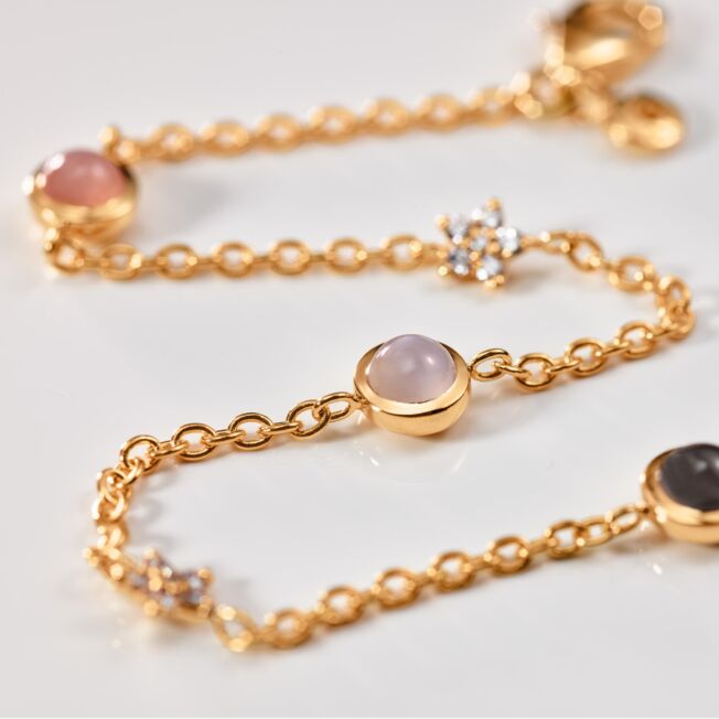 OLE LYNGGAARD COPENHAGEN Shooting Stars armbånd med månestener og diamanter