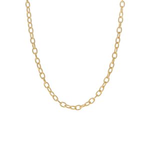 OLE LYNGGAARD COPENHAGEN Lotus design collier kjede 90 cm i gult gull
