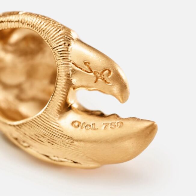 OLE LYNGGAARD COPENHAGEN Claw bracelet i gult gull