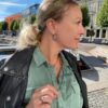 Birdie "Bouvier Large Creol " ørering i sølv med diamant