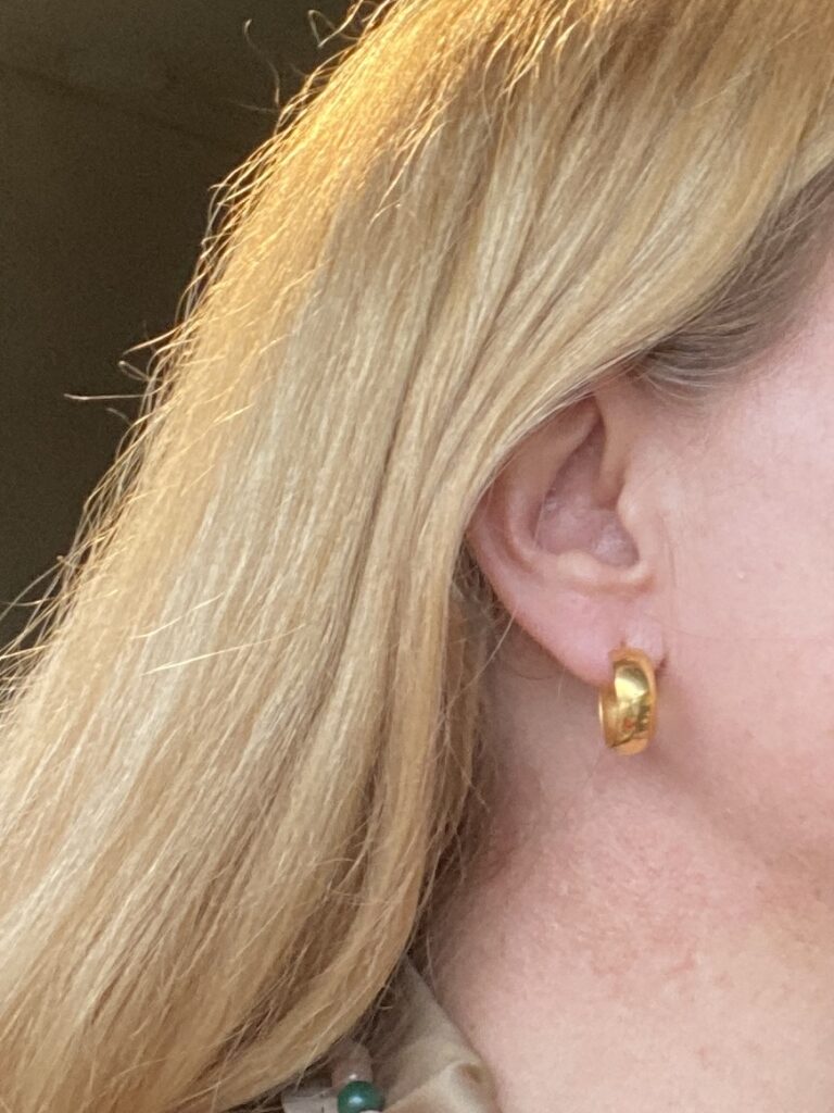 Susanne Friis Bjørner forgylte creoler 20mm