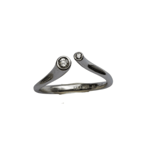 Noën «Twist ring» i hvitt gull