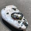 By Birdie "Elisabeth Cabochon" ring i sølv med gult gull detaljer og stener