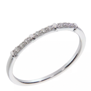 Ring "Ellie" i hvitt gull med diamanter