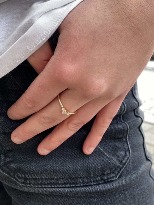 FE0B3780-04E7-4B43-B00B-CEBA4F6B22D4-scaled Noën "Sparkle small" ring i gult gull med diamanter
