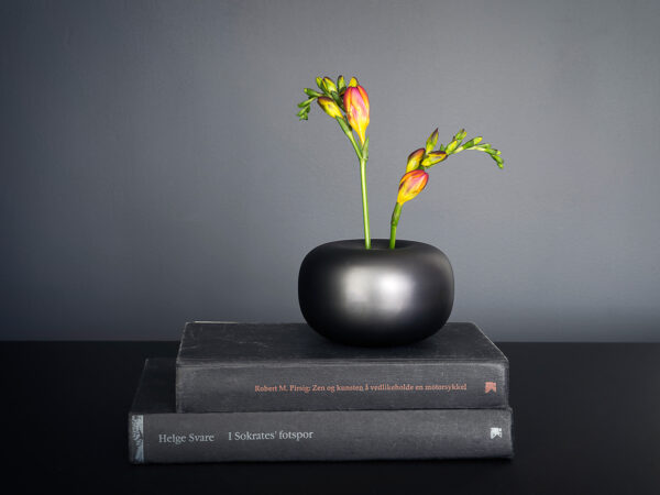 Th. Marthinsen Black edition vase, sort blank
