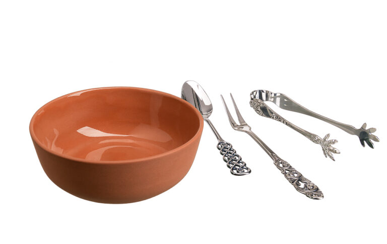 Th. Marthinsen tapas skål i terracotta-farget keramikk