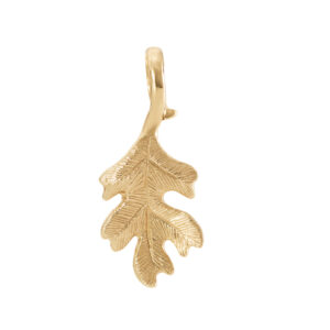 OLE LYNGGAARD COPENHAGEN Forest small oakleaf anheng i gult gull