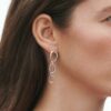 Georg Jensen "Offspring øreringer" i sølv