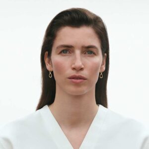 Offspring ørepynt gult gull fra Georg Jensen,