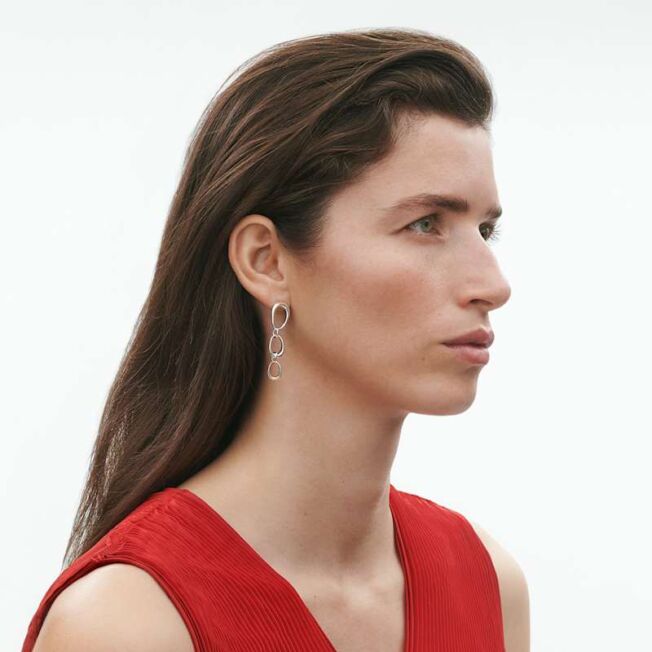 Georg Jensen "Offspring øreringer" i sølv