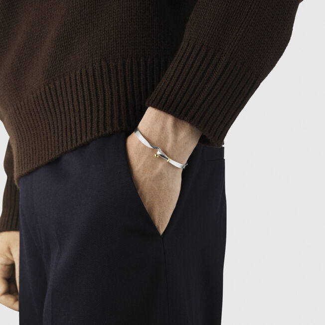 Georg Jensen "Torun" armring i sølv med gull