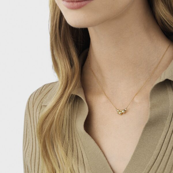 Georg Jensen «Moonlight Grapes» collier i gult gull