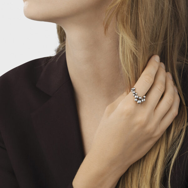 Georg Jensen "Moonlight grape v-ring" i sølv