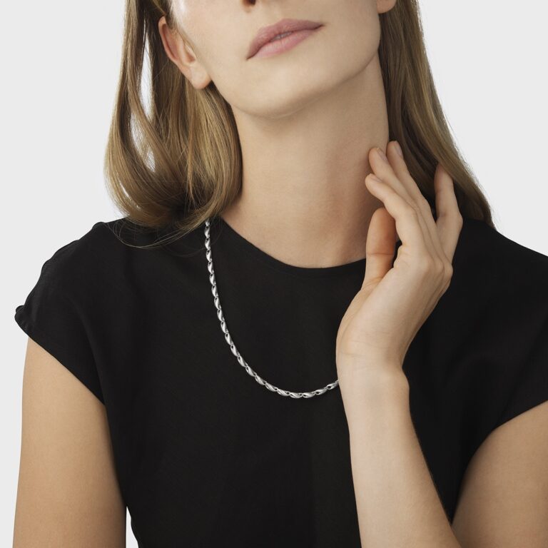 Georg Jensen “Reflect necklace small" i sølv