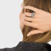 Georg Jensen Moonlight grapes ring i sølv, medium