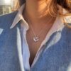 Georg Jensen "2025 Heart" kjede i sølv