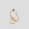 Noën "Twist" ring i rosé gull, med turmalin og diamant