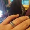 Allsize ring i sølv med riller