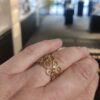 Noën «Grace medium» ring i forgylt sølv