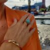 OLE LYNGGAARD COPENHAGEN Life armbånd Berry 6 mm med gult gull lås