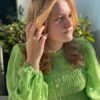 Susanne Friis Bjørner ring i sølv med phrenite