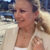 Susanne Friis Bjørner ring i forgylt sølv, med "sol"