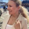 Susanne Friis Bjørner kjede i forgylt sølv med "Sol"