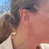 Susanne Friis Bjørner ørepynt i forgylt sølv åpnet hjerte lite