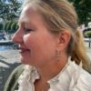 Susanne Friis Bjørner anheng i sølv med grønn kvarts