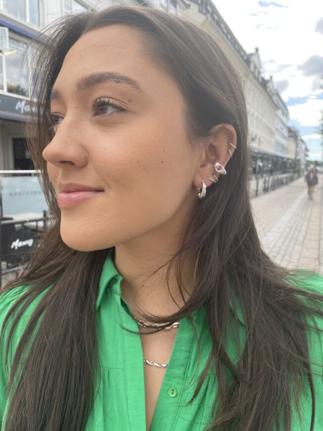 Georg Jensen “Reflect medium necklace" i sølv