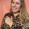 Susanne Friis Bjørner armbånd i forgylt sølv med børstede ledd