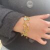 Susanne Friis Bjørner armbånd med rosenkvarts, lemonkvarts og phrenite
