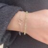 Susanne Friis Bjørner armbånd i sølv med peridot